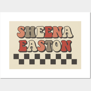Sheena Easton Checkered Retro Groovy Style Posters and Art
